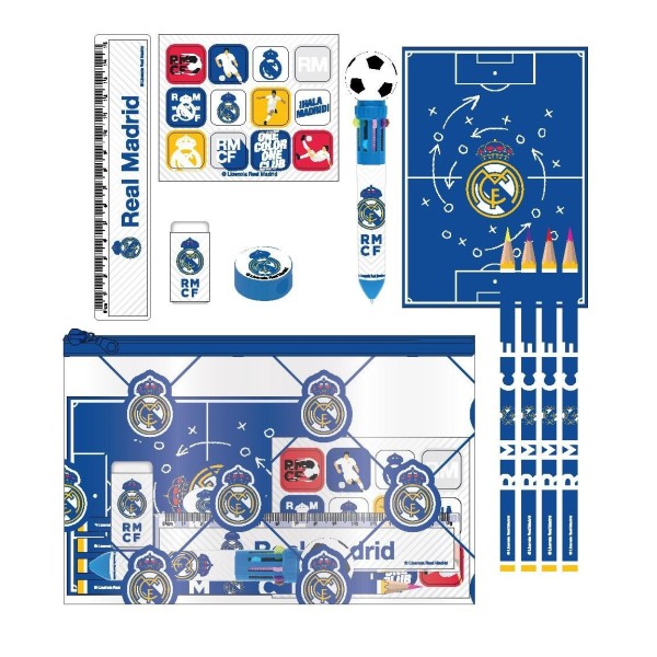 Real Madrid Set Papelería Escolar Eva