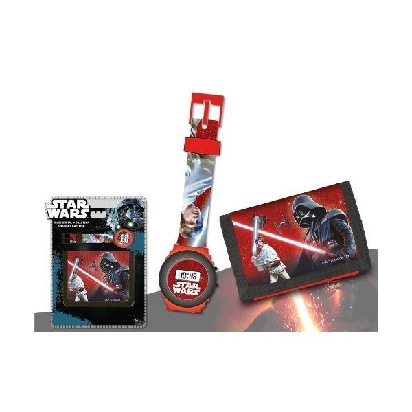 Star Wars Set Reloj Digita + Billletera