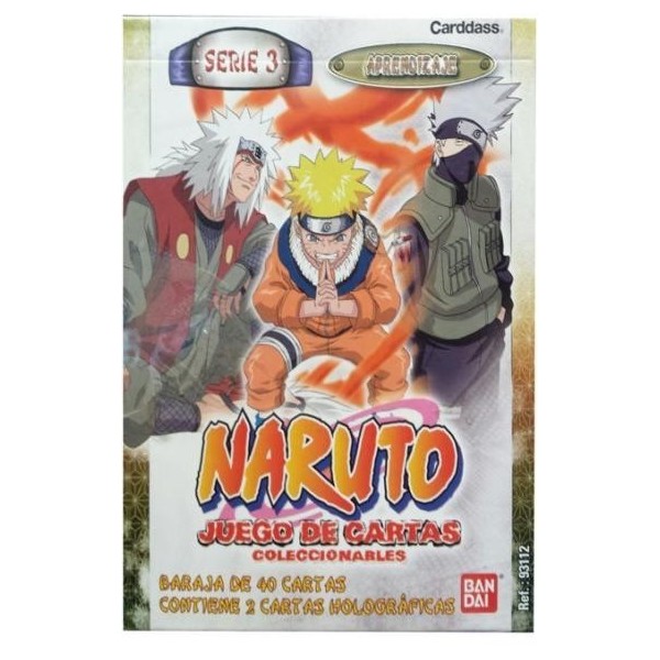 Juego De Cartas Naruto Serie 3 - Baraja De 40 Cartas Contiene 2 Cartas Holograficas