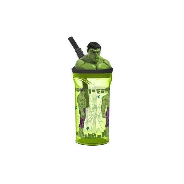 Hulk Vaso Con Figurita 3D 360Ml