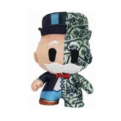 Dznr Mr Monopoly Peluche In Box 2 Surtidos 13X19Cm Negro Blanco