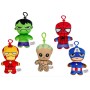 Avengers Peluche Con Llavero 5Modelo 15Cm