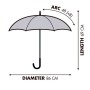Fcb Paraguas Poliyester Automatico 48Cms