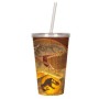 Jurassic Wold Vaso 3D Lenticular Glass 12*24Cm