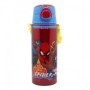 Spiderman Botella Pop Up De Aluminio Con Correa 730 Ml