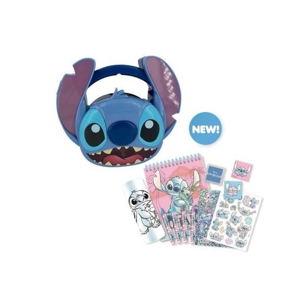 Stitch Maletin 3D Con Papeleria