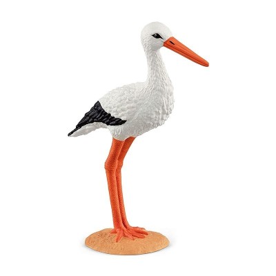 Figura De Cigüeña De La Colección De Schleich Farm World 13936