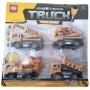 Set De 4 Vehículos De Construcción