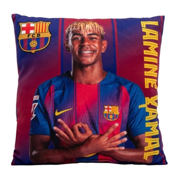 Fcb Cojin cuadrado 40cm-LAMINE YAMAL- FC BARCELONA