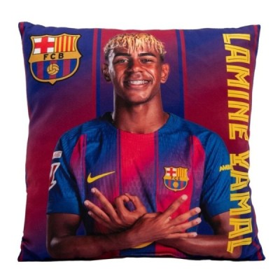 Fcb Cojin cuadrado 40cm-LAMINE YAMAL- FC BARCELONA