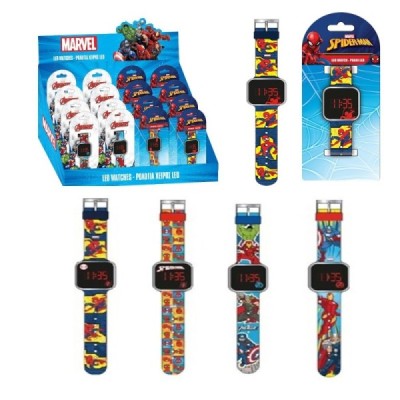 Spiderman Reloj Led Digital 4Modelo-Marvel Exp 16