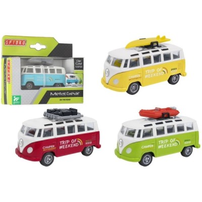 Caravan Retrocarica Die Cast C/Accessorio 4 Model 7*13Cm-Metal