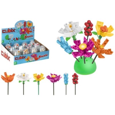 Blocks Flower 12Pcs D/Box 6 Assorted