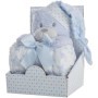 Peluche Oso Azul 28Cm Con Manta Coralina 100*75Cm