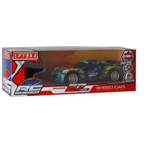 Control Remoto Para Coche Deportivo Con Luces, 27Mhz, 7F, 2Asst, 3Col.