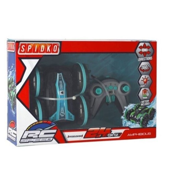 Coche Teledirigido Impermeable De 2,4 Ghz Con Luz Y Batería De Iones De Litio 2C