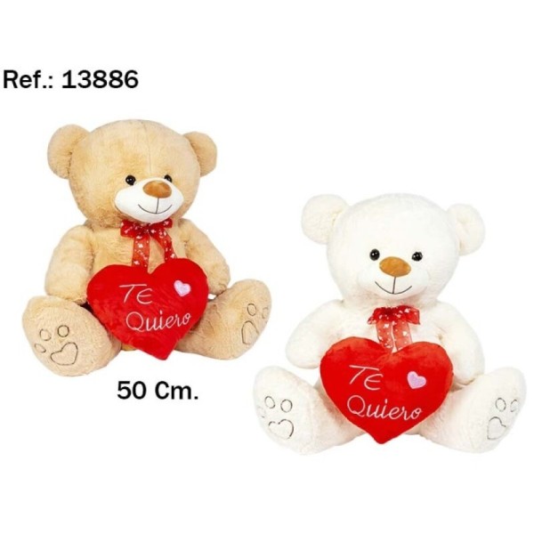 Oso Peluche Con Corazon te quiero 2Modelo 50Cm