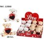 Oso Peluche Con Corazon pizarra 20Cm. En Exp. (12)