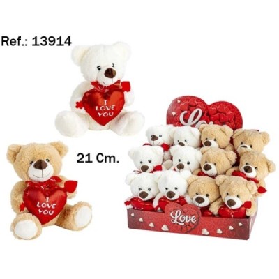 Oso Peluche Con Corazon i love you 20Cm. En Exp. (12)