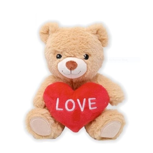 oso peluche soft con corazon love 15cm