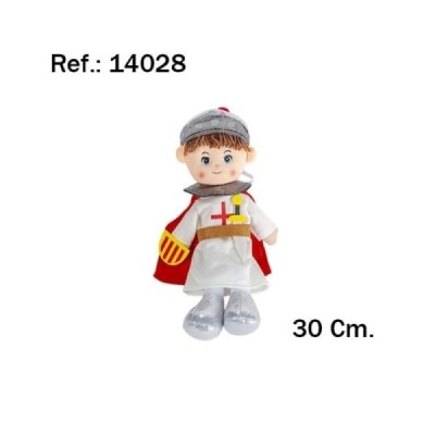 Muñeco Trapo Caballero escudo 30cm