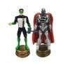 Green Lantern  Amp Amp Steel Figura Pack De 2