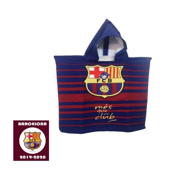 Fc Barcelona Poncho Playa 100%Polyeste 55X110Cm