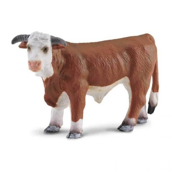 Toro Hereford - Blanco Y Marron  Collecta