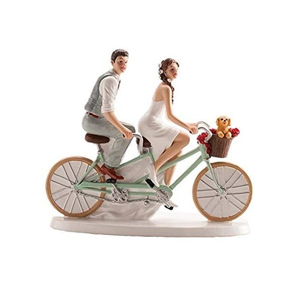 Boda 305069 Pareja en bicicleta 18cm