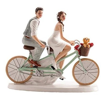 Boda 305069 Pareja en bicicleta 18cm