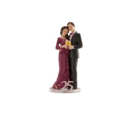Boda 25 Aniversario Pareja figura 20 cm