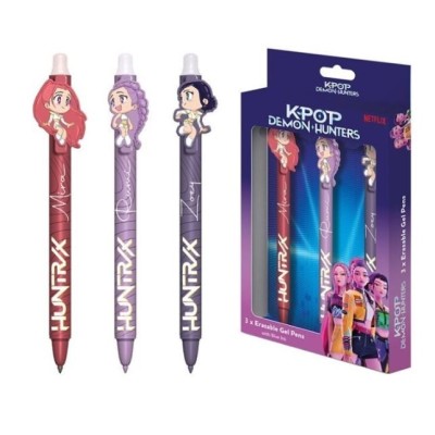 KPOP PACK 3 BOLIGRAFOS CON TINTA BORRABLE