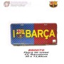 Placa De Metal Fcb 30X13.80Cm
