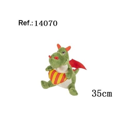 PELUCHE DRAGON CON CORAZON 35CM-SANT JORDI