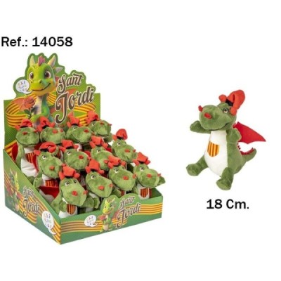 PELUCHE DRAGON SOMBRERO 18CM-SANT JORDI