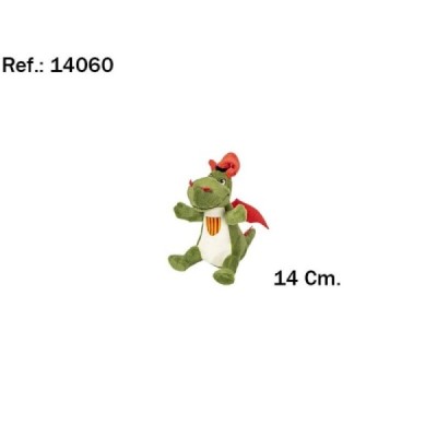 PELUCHE DRAGON SOMBRERO 14CM-SANT JORDI