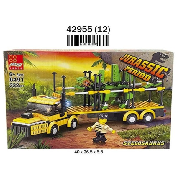 Caja Montables Jurasico 332 Pcs. (12)(12)