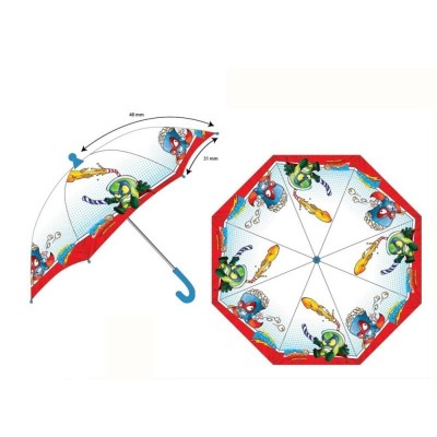 Super Zings Paraguas Transparente Manual 46Cm 8720193907574