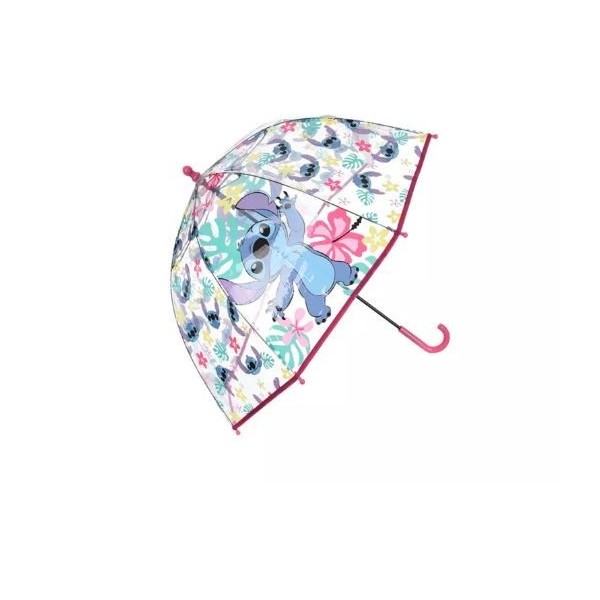 Stitch Paraguas Transparente Manual 48Cm