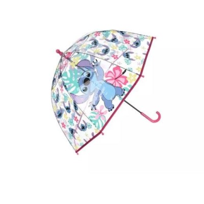 Stitch Paraguas Transparente Manual 48Cm