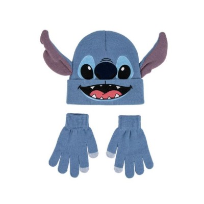 Stitch Gorro Con Guantes 3D