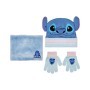 Stitch Conjunto 3Pcs-Gorro Braga De Cuello Y Guantes