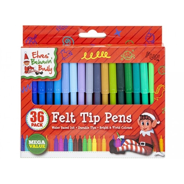 36 Rotuladores Elf En Caja De Colores
