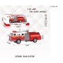 1:32 Coche Metalico Bombero Con Caño De Pistola Agua 16*6.5*7Cm