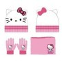 Kuromi Con Junto 3Pcs-Gorro Braga De Cuello Y Guantes