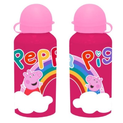 Botella Aluminio 400 Ml Peppa Pig