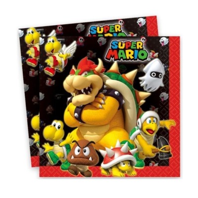 Servilletas Super Mario Grandes (16 Uds)