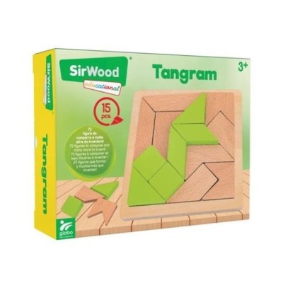 Gioco Tangram Madera 15Pcs