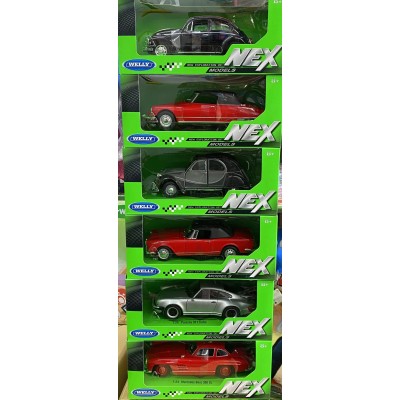 Globe Welly Car Mercedes-Benz 300 Sl En Escala 1:24 - 1:27