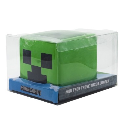 Taza Ceramica 3D 440 Ml | Minecraft En Caja Regalo